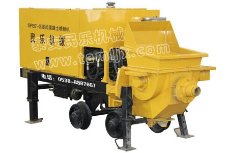 spb7-g 濕式混凝土噴射機(jī)(煤礦井下和隧道專用)